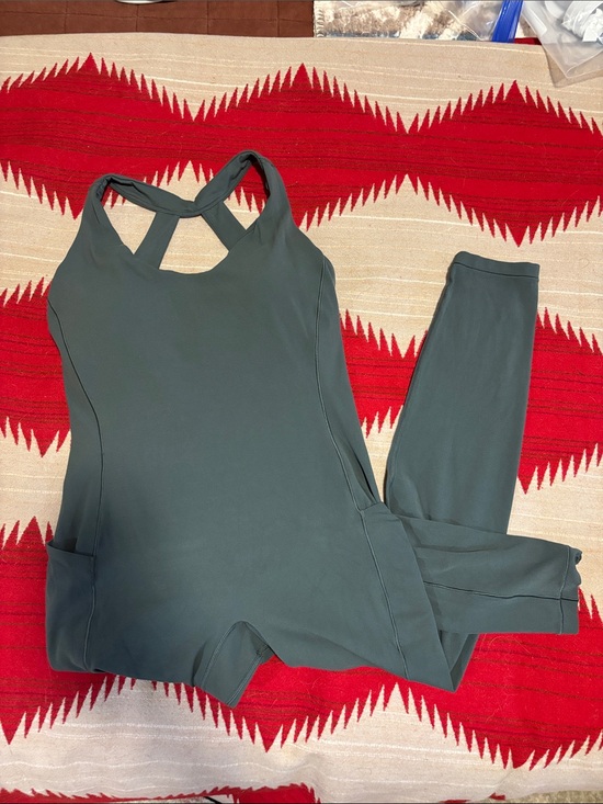 Athleta Pants - Athleta women’s sage green transcend bodysuit medium TALL